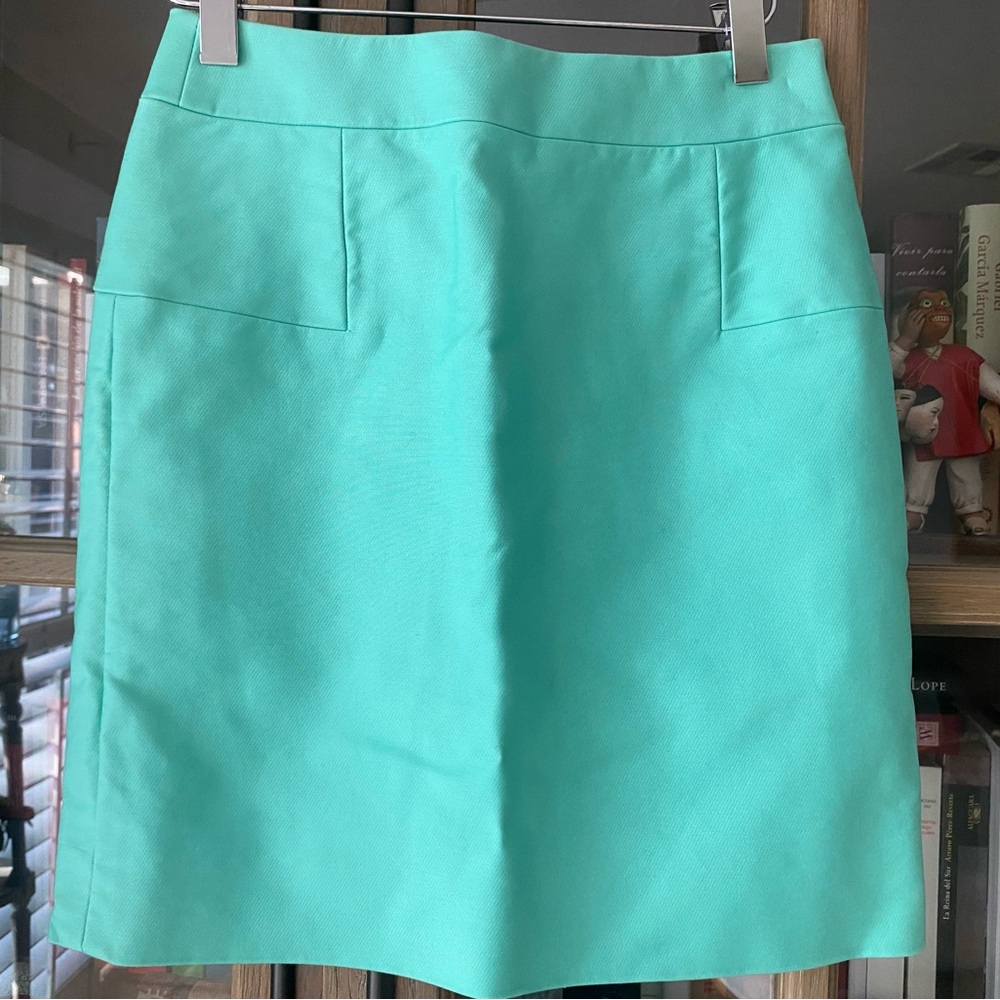 J. Crew Aqua Mini Skirt